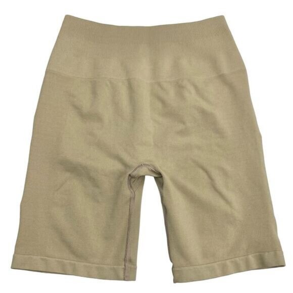 Alphalete Amplify Womens Seamless Scrunch Biker Short Chai Size Small - Picture 5 of 6